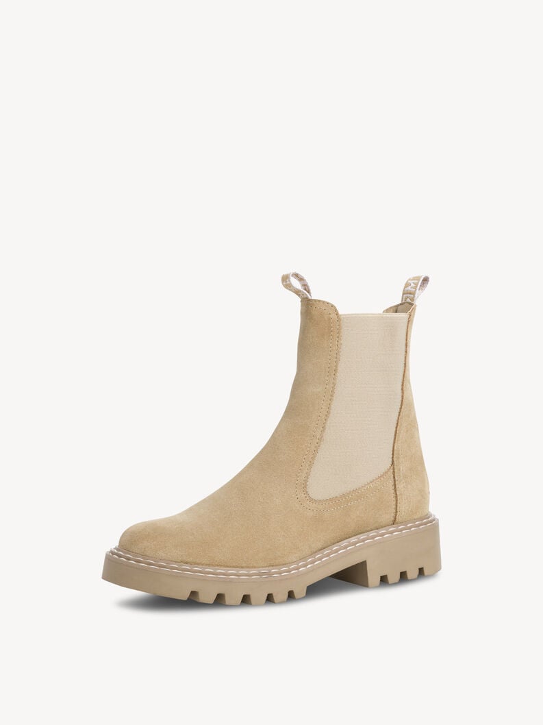 Tamaris Leder Chelsea Boot - Beige