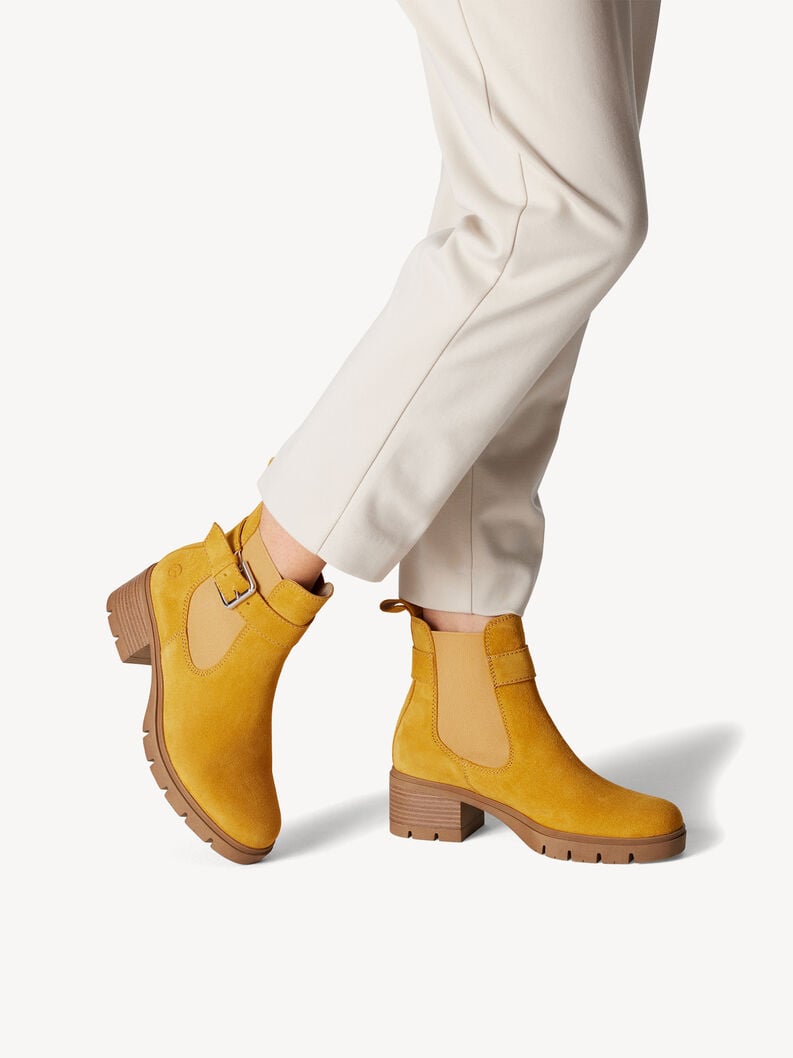 Tamaris Leder Chelsea Boot - Gelb