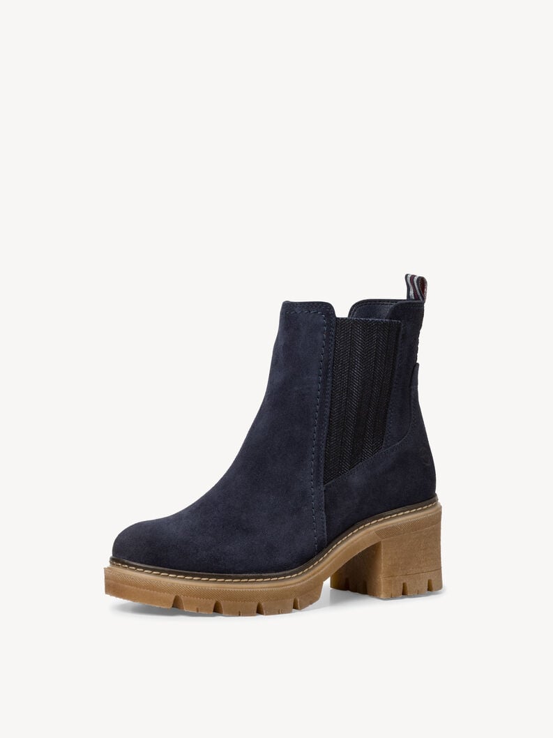 Tamaris Leder Chelsea Boot - Blau