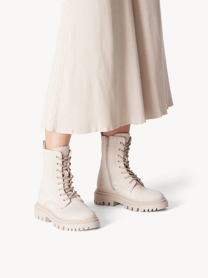 Tamaris Lederstiefelette - Beige