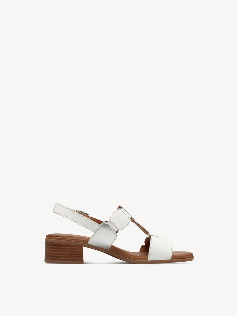 Tamaris Ledersandalette - Weiß