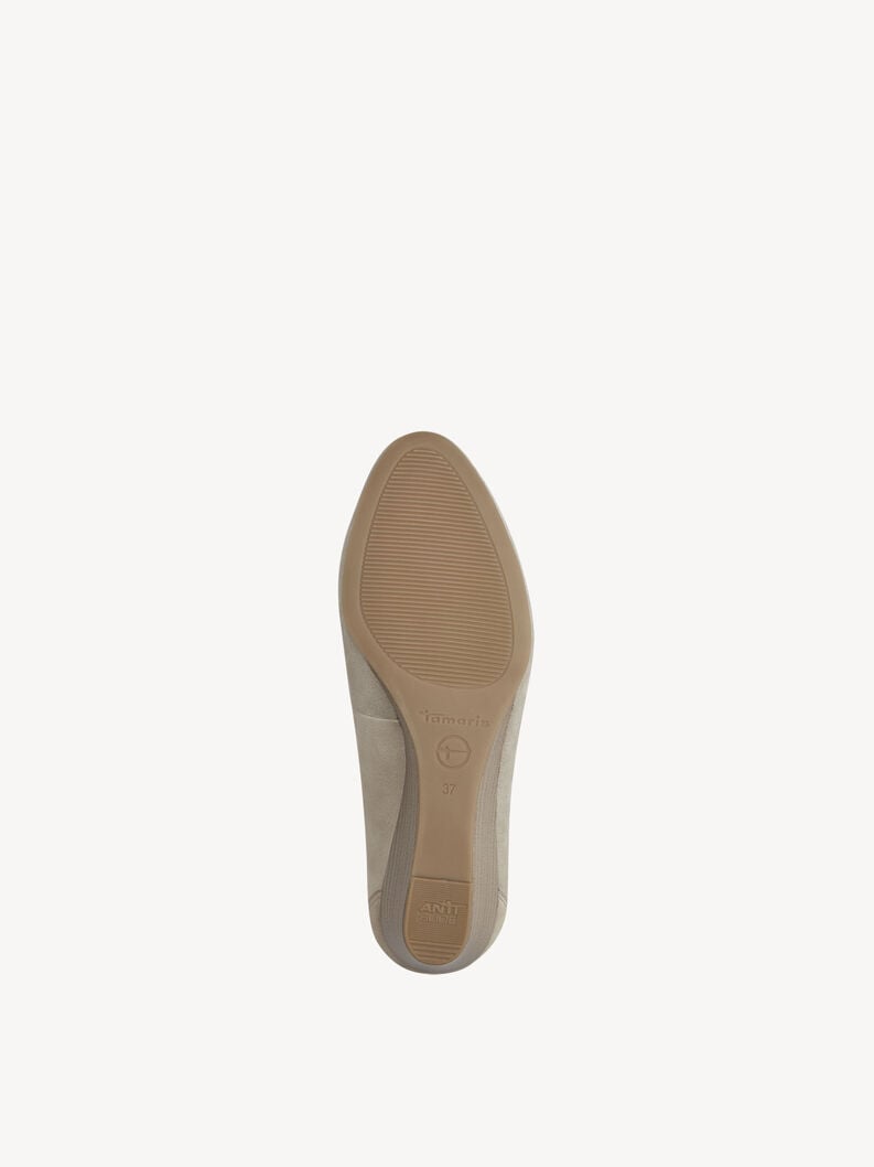 Tamaris Lederkeilpumps - Beige