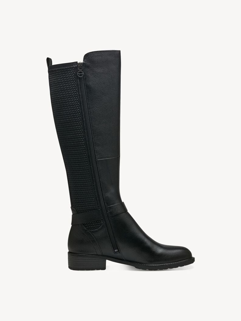 Tamaris Lederstiefel - Schwarz