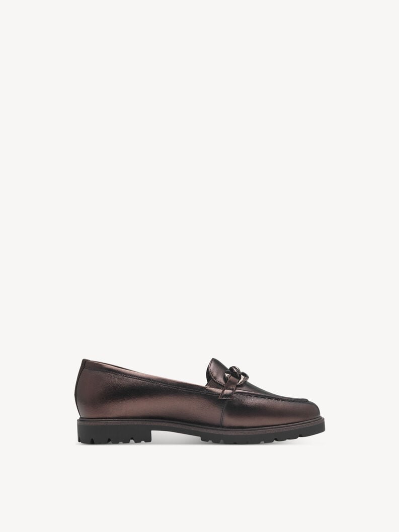 Tamaris Lederslipper - Braun