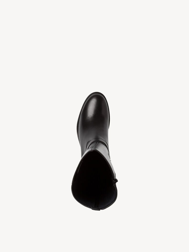 Tamaris Lederstiefel - Schwarz