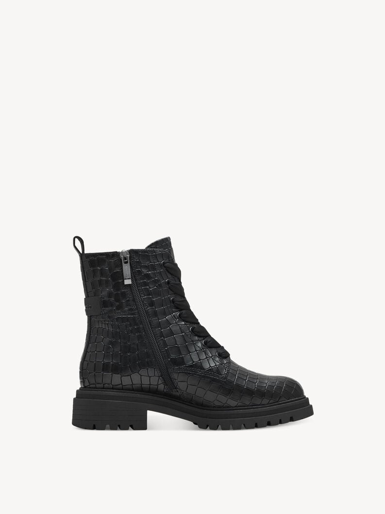 Tamaris Lederstiefelette - Schwarz