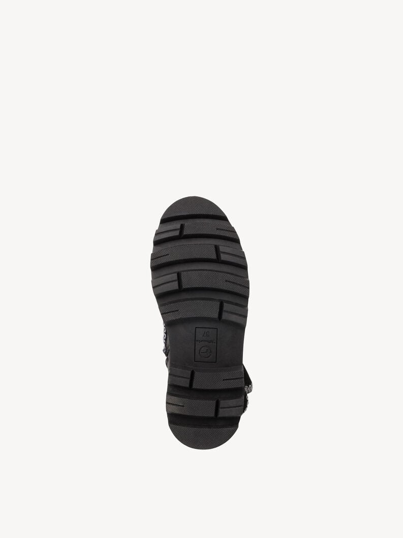 Tamaris Lederstiefelette - Schwarz Warmfutter