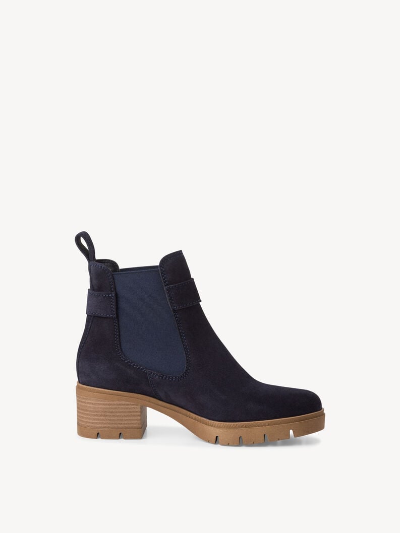 Tamaris Leder Chelsea Boot - Blau